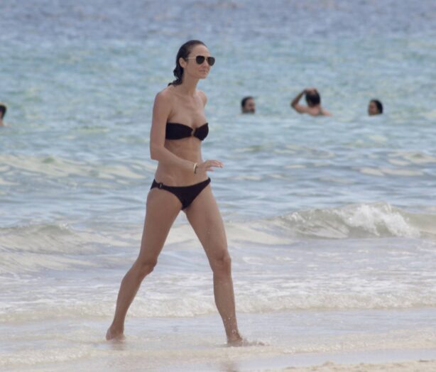 Stacy Keibler -  Seen at the beach in Tulum